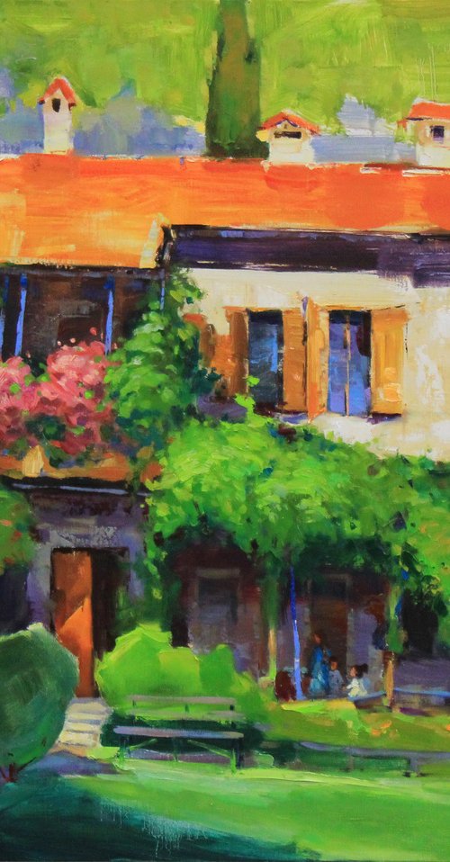 Italian courtyard by Alisa Onipchenko-Cherniakovska