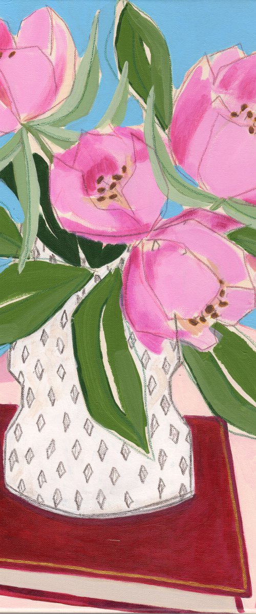 "Flowers and Books III" by Marisa Añón
