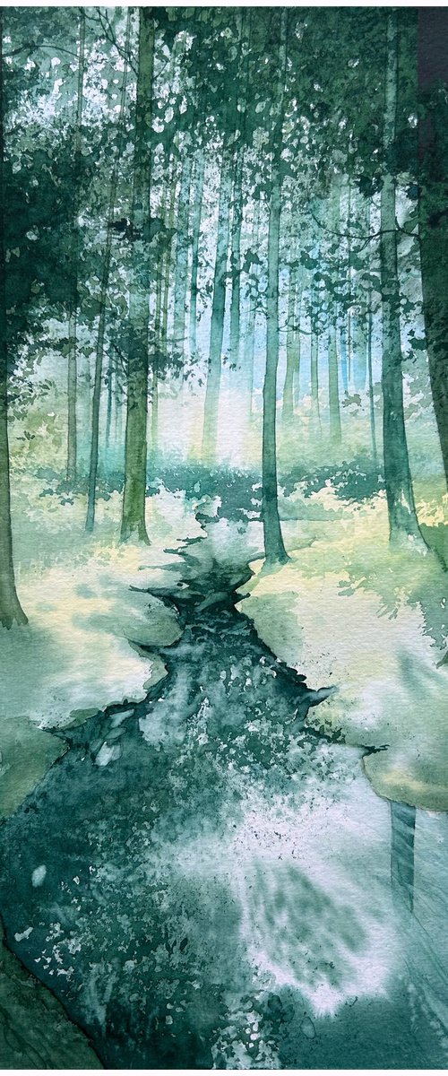 Summer Forest Landscape by Nazar Grunyka