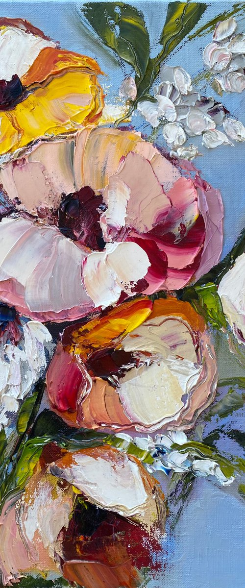 Spring Soul original painting on canvas by Oksana Petrova