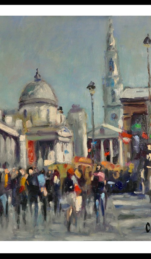 Trafalgar Square with St Martin in the Fields by Andre Pallat