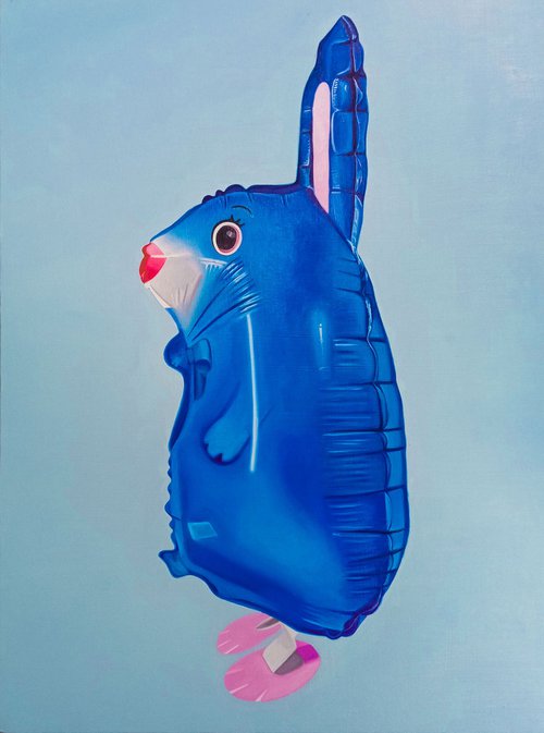 Blue bunny by Marcela Montemayor