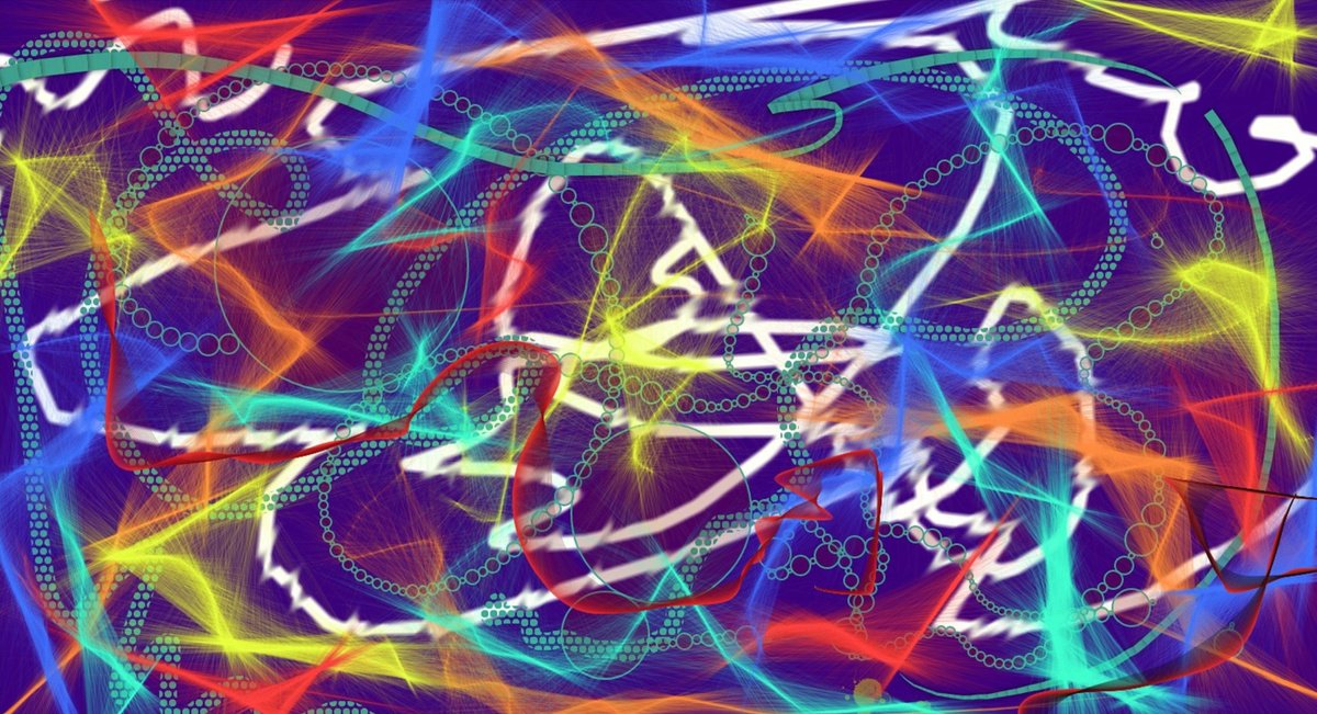 Geometric Abstract Print By Galina Victoria, 37 X 20, Truth Will Set You Free, Original Artwork