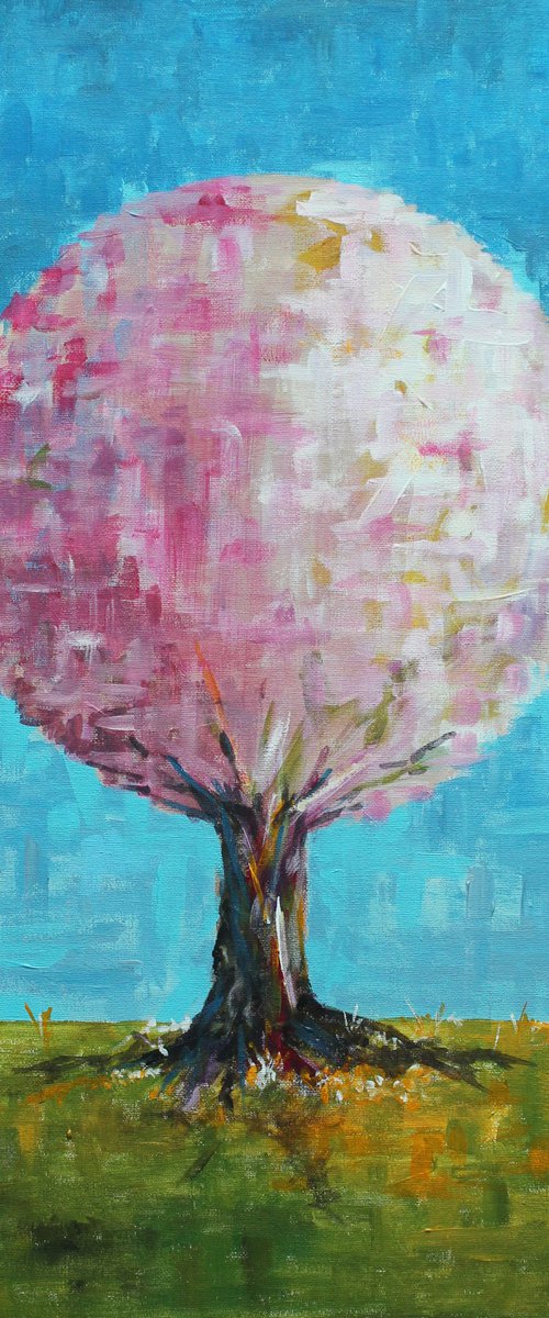 Small Pink Tree by mark skirving
