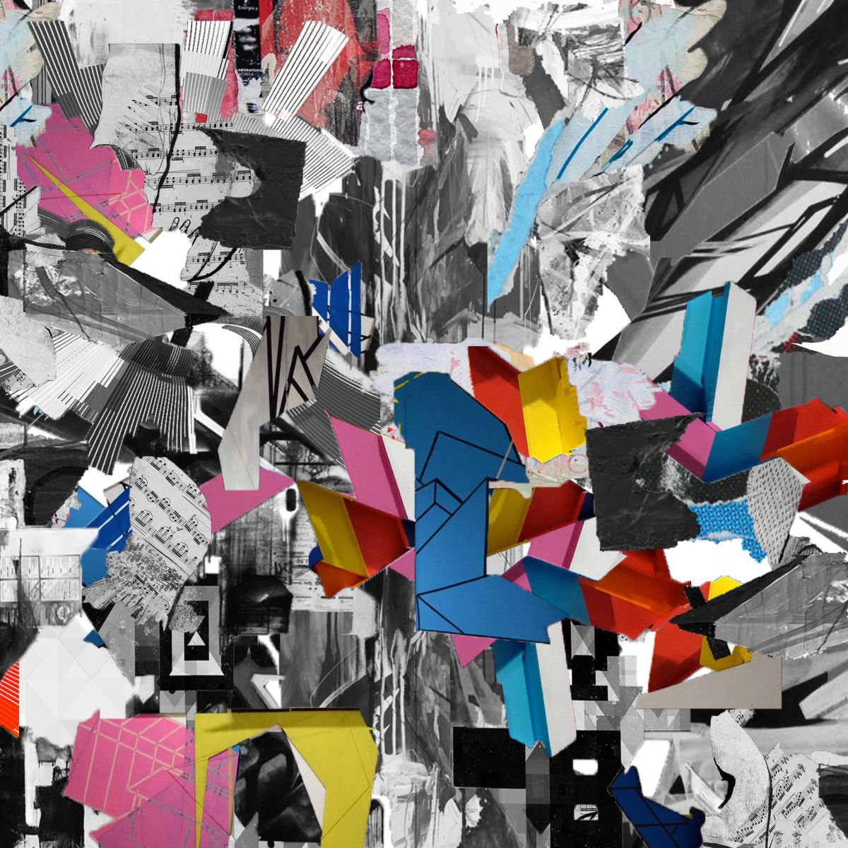 Abstract Limited Edition Print By The Most Active, 13 X 13", Diamond Square, Original Artwork