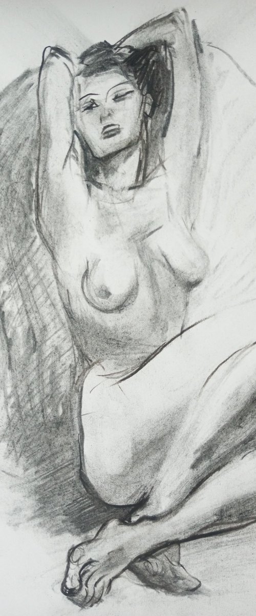 Nude sketch 02-24-1 by Oxana Raduga