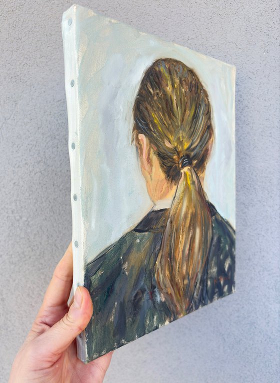 Back View Woman Portrait