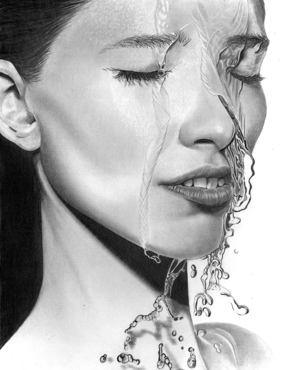 WET No. 11 (2017) Pencil drawing by Paul Stowe | Artfinder