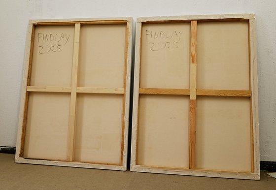 Squares / Green Purple