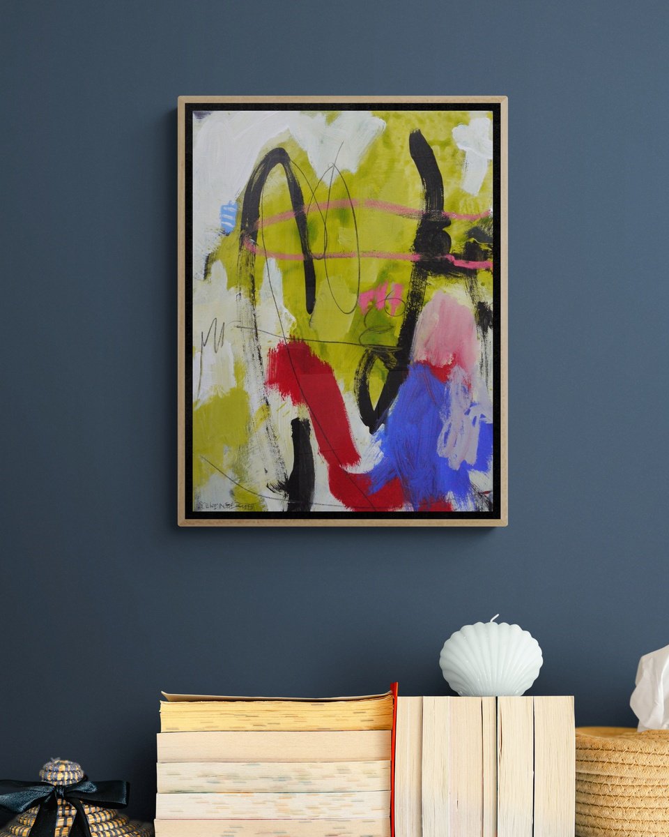 Impressionistic Abstract Acrylic Painting By Daniela Schweinsberg, 12 X 16, Spring Garden 2, Original Artwork