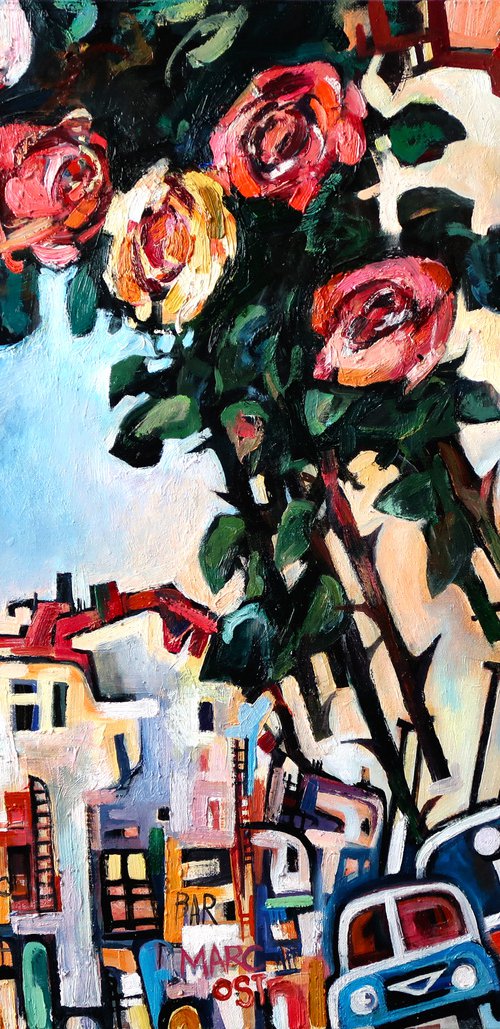 Autumn flight of roses.1. by Nikifor Swiristuhin