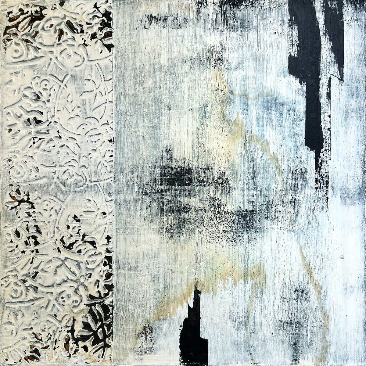 Abstract Painting By Sergio Aranda, 20 X 20", Eternal Vibrations, Original Artwork