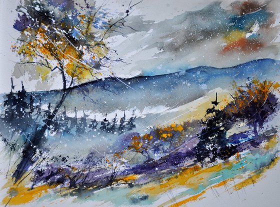 Twilight watercolor