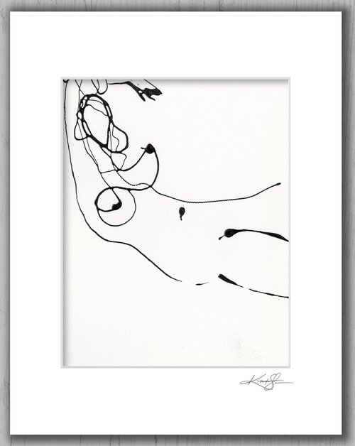 Doodle Nude 26 - Minimalistic Abstract Nude Art by Kathy Morton Stanion by Kathy Morton Stanion