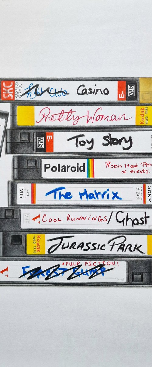 90s VHS Stack by Daniel Shipton