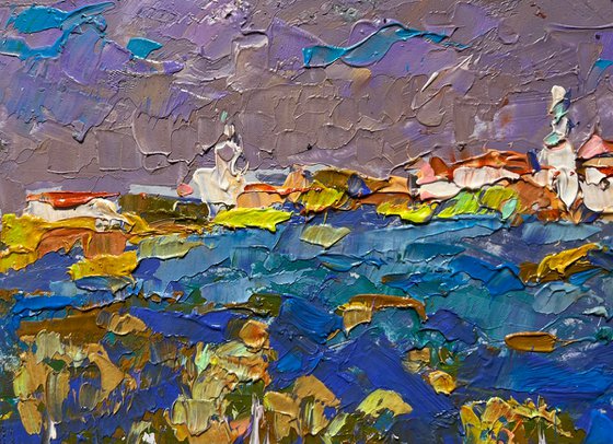 Covered with grey clouds