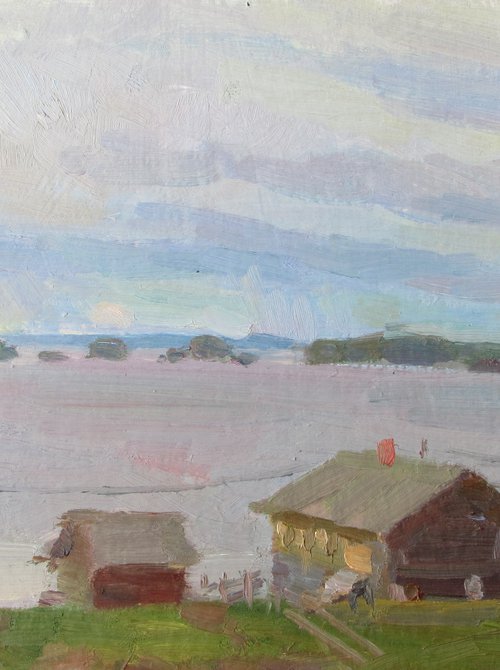 "White night in Kizhi ", 2017 by Yulia Pleshkova