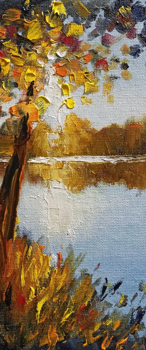 Impression. Dawn on the river by Oleh Rak