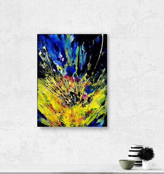 Mystic Bloom 2  - Abstract Floral Painting by Kathy Morton Stanion