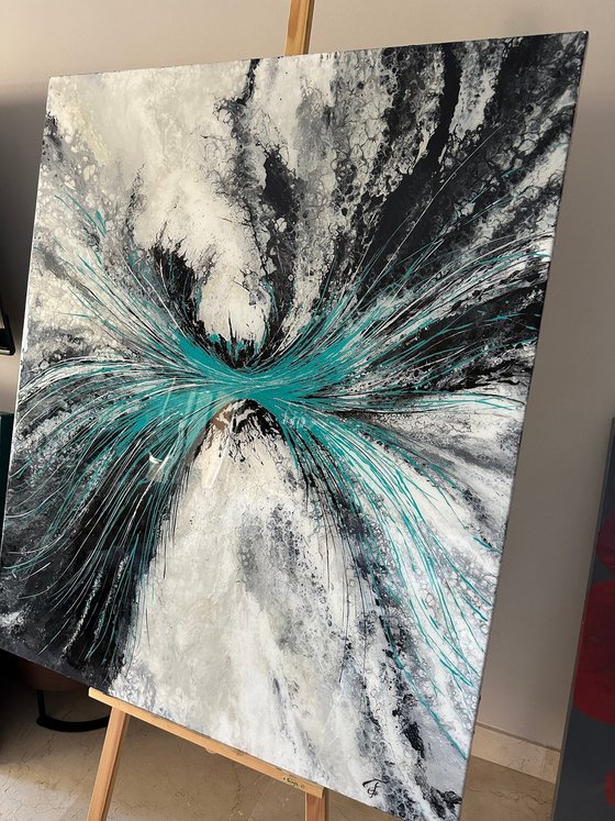 Crescendo — Turquoise Abstract