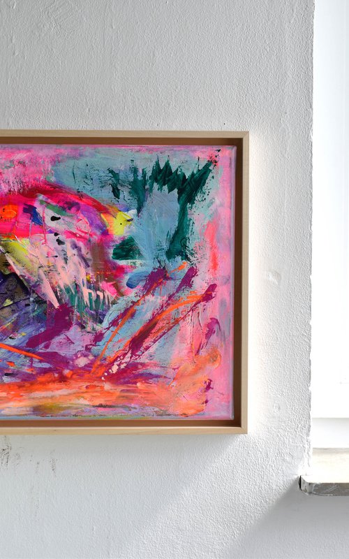 Pleasure / Small Pink Artwork by Sebastian Merk