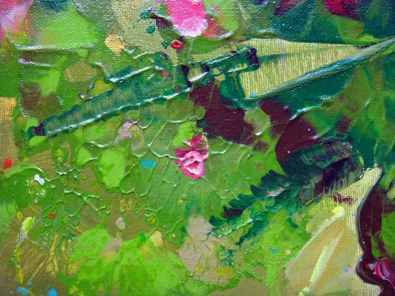 "BOUGAINVILLEA" FLORAL PAINTING
