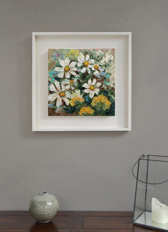 Field Daisies Painting