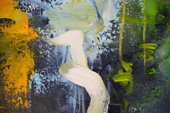 The lake with calla lilies