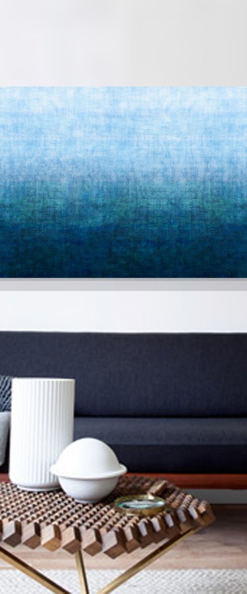 Gradual Deep Sea 152 x 91cm by George Hall
