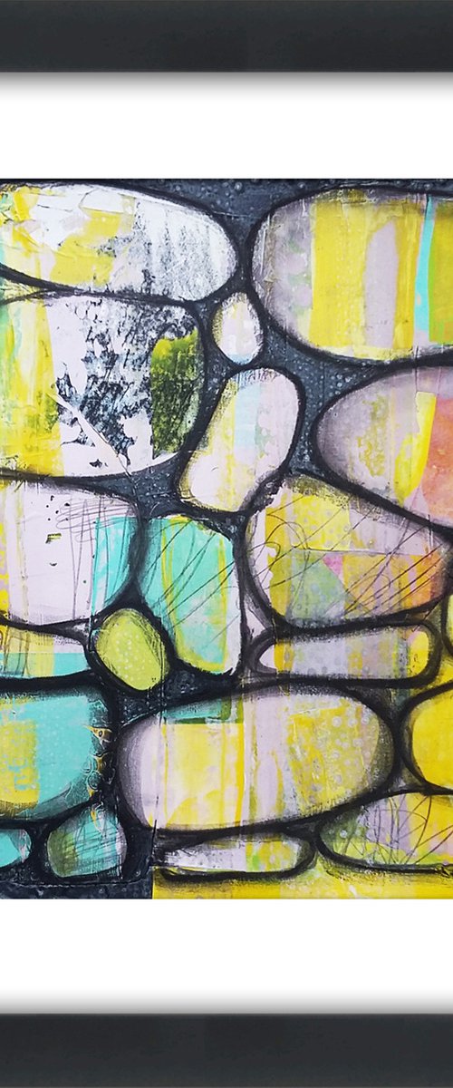 Cairn #17 - Framed and ready to hang - by Carolynne Coulson