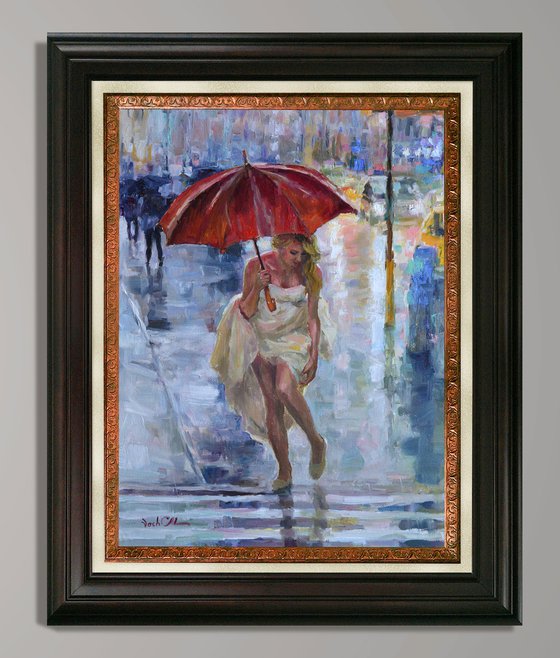 Red umbrella