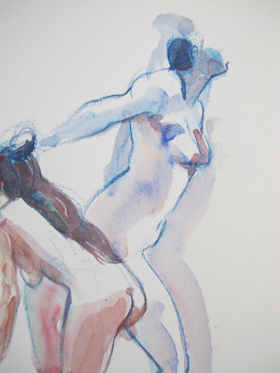 female nude in various poses