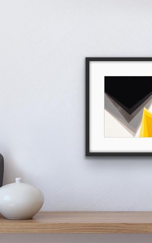 Yellow Shape 2 by Catia Goffinet