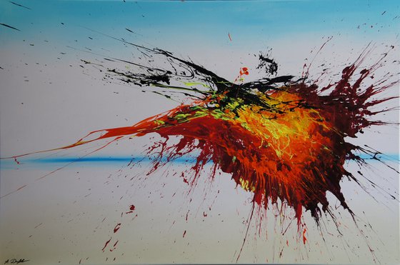 Right Into The Blaze (Spirits Of Skies 096080) (120 x 80 cm) XXL (48 x 32 inches)