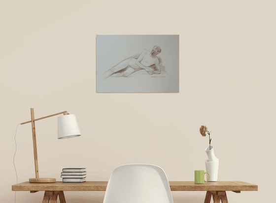 Reclining male nude