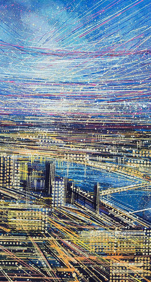 Evening Lights Of London by Marc Todd