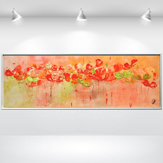 Spring Sky - Abstract- Painting- Acrylic Canvas Art - Wall Art - Framed Art -  Modern Art