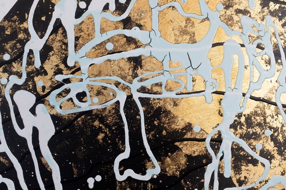 Gold Inside Me - Black Painting