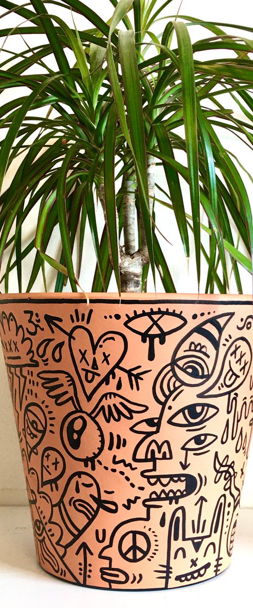Terracotta Plant Pot Doodle by Luke Crump
