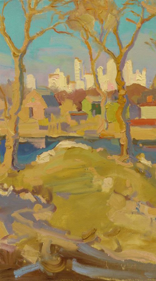 Spring on Rusanovka by Victor Onyshchenko