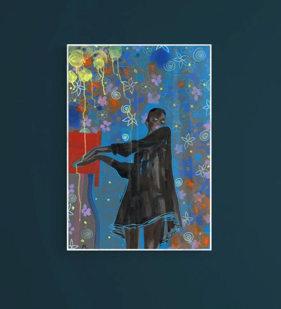 Woman with Yellow Flowers