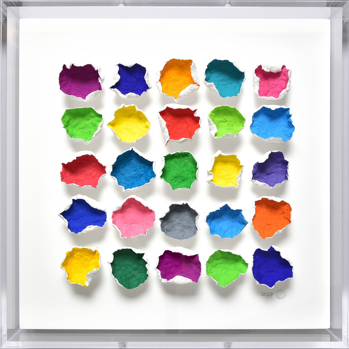 Organic Abstract Sculpture By Olga Skorokhod, 13 X 13", Bloom #11, Original Artwork