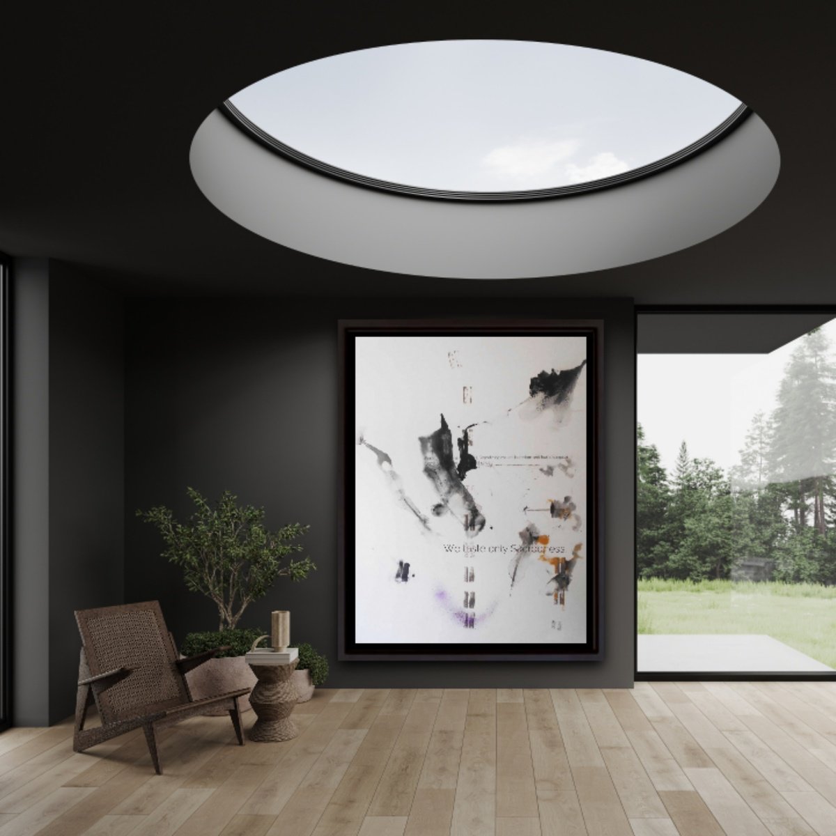 Abstract Acrylic Painting By Gugi Goo, 45 X 57, Something Opens Our Wings. Something Makes Boredom And Hurt Disappear. Someone Fills The Cup In Front Of Us: We Taste Only Sacredness., Extra Large Abstract Art,114X146Cm,44X57Inch, Artfinder