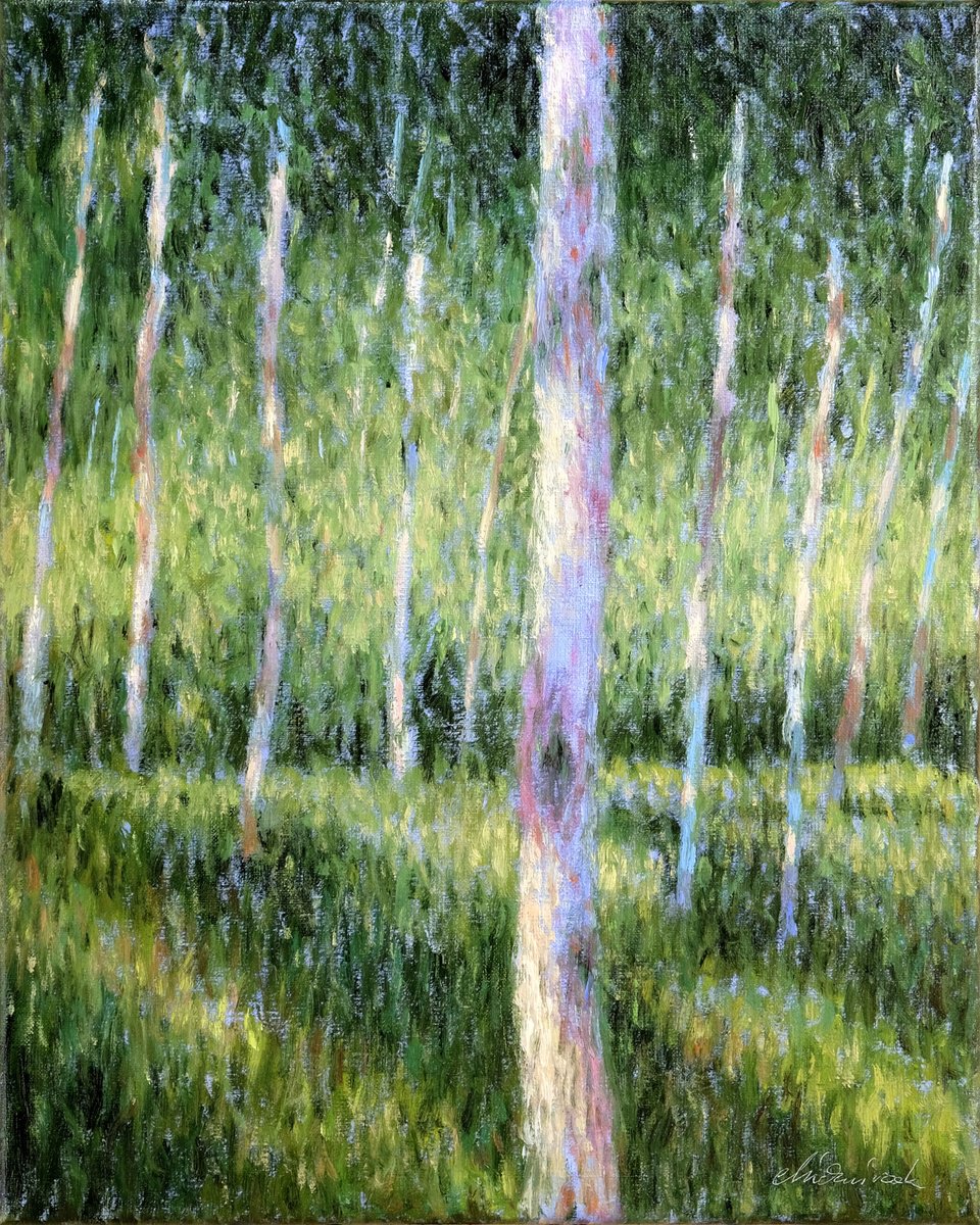 Birch Forest By Richard Mierniczak, 16 X 20, Artwork For Sale On Artfinder