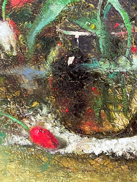 Tulips Behind the Window