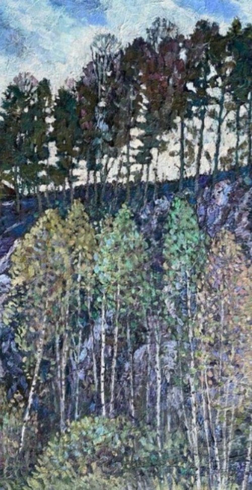 Trees grow on the stones too by Nadezda Stupina