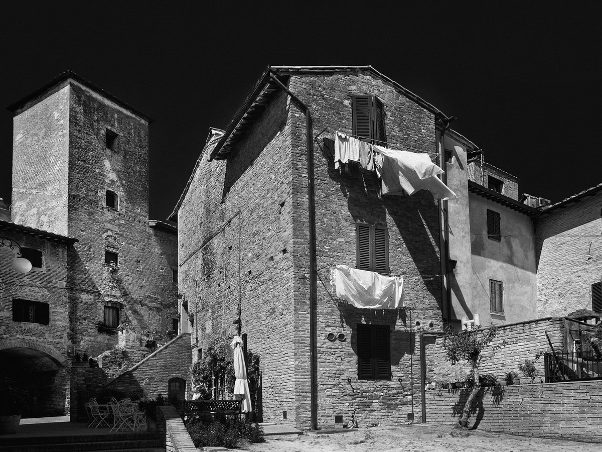 Photorealistic Cityscapes Photograph By Peter Zelei, 38 X 30", Summer Afternoon In Tuscany, Original Artwork