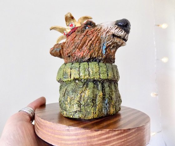 A bear sculpture called Brendon