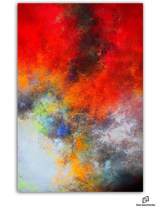 150x100cm.  Abstract Painting / Alex Senchenko © 2019 / Best-seller