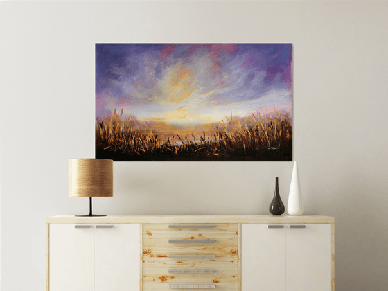 Golden Hours   - Large original landscape